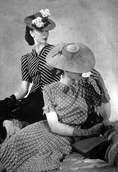 Beautiful sun hats from the 1940s.