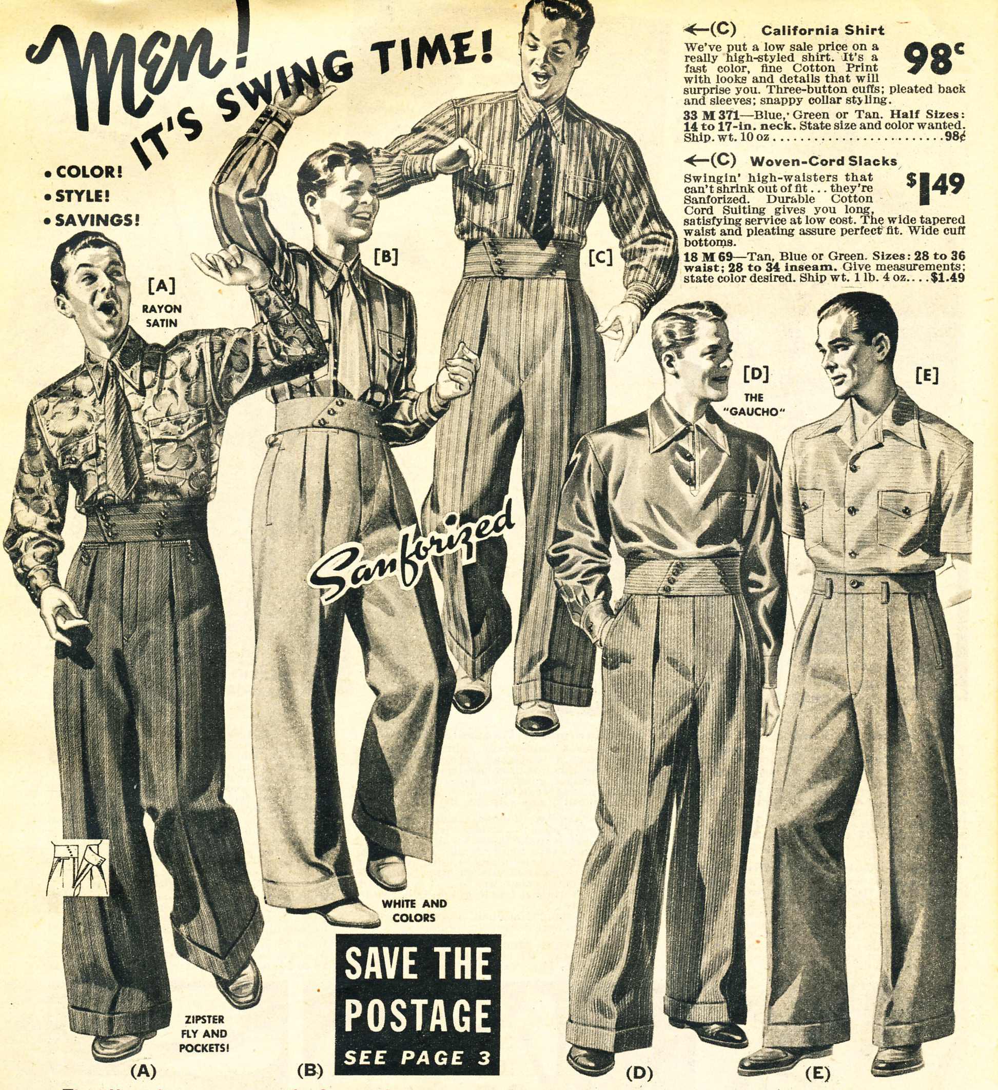 Swing Dance Clothing For Men
