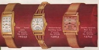 Men's Art Deco watches, 1940 Elgin Watches