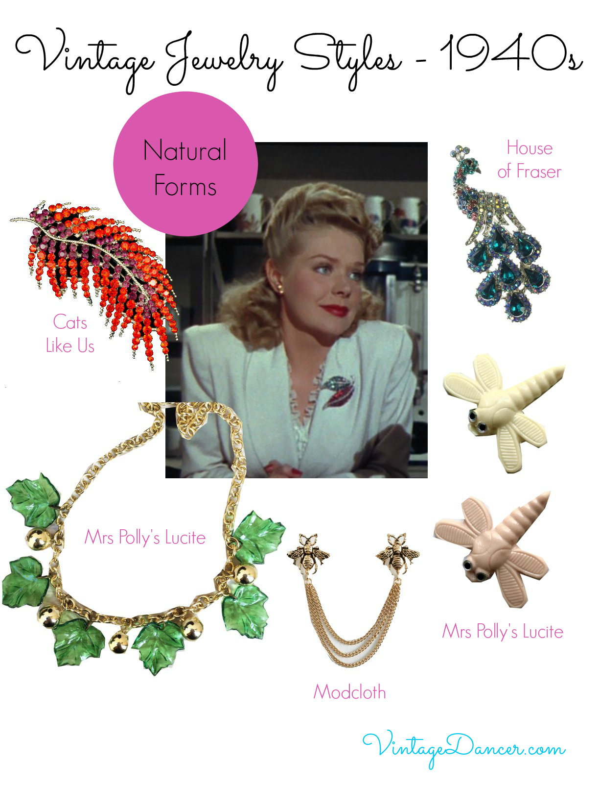 1940s Jewelry Styles and History