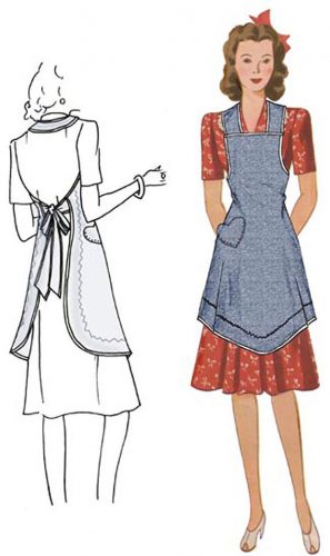 1940s Apron Pattern by Decades of Style
