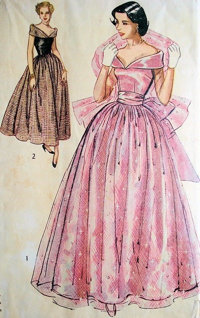 1940's evening gown