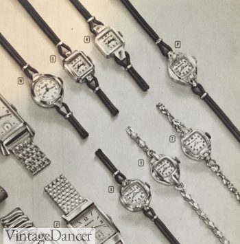 1940s silk cord band watches