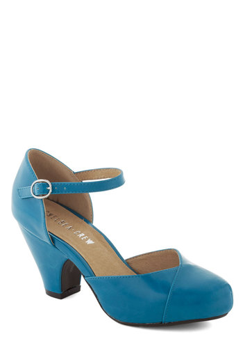1940s shoes blue at VintageDancer