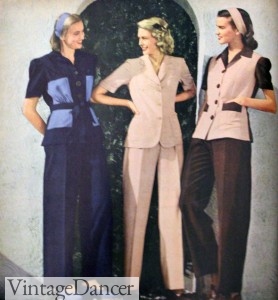 womens 1940 vintage pants