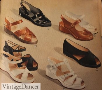 1940s Sandals- 1947- thick soles, wide straps
