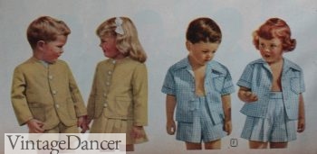 Matching boys and girls play outfits