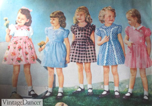 1940s Children's Clothing: Girls, Boys, Baby, Toddler