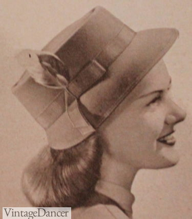 1940s hat cloche bucket