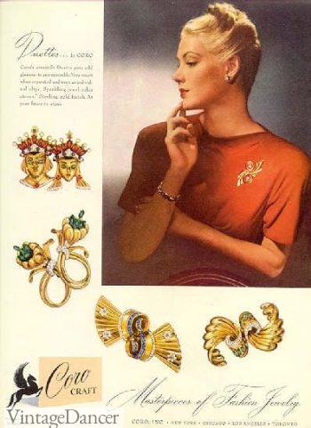 1940s Coro Jewelry ad