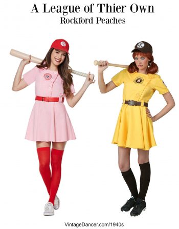 1940s Baseball Uniforms- A League of Their Own, Women's Costumes