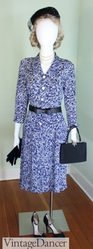 1940s Style Women's Dress and Accesssories | 1940s Fashion for Women