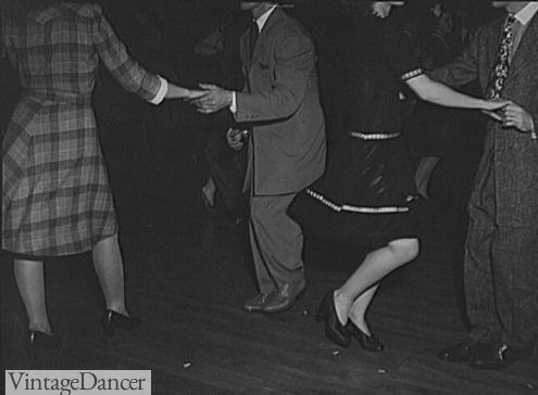 Dancing feet circa 1940s - swing dance shoes