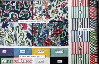 1940s jersey fabrics