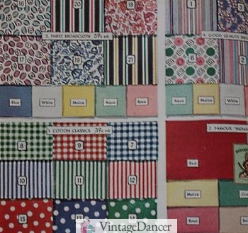 1940 cotton house dress fabrics