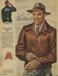 1940s gloves and moto jacket