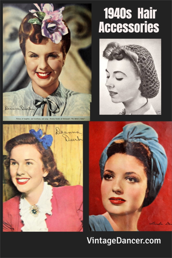 1940s Vintage Hair Accessories 4 Authentic Styles