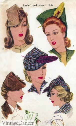 vintage ladies hats