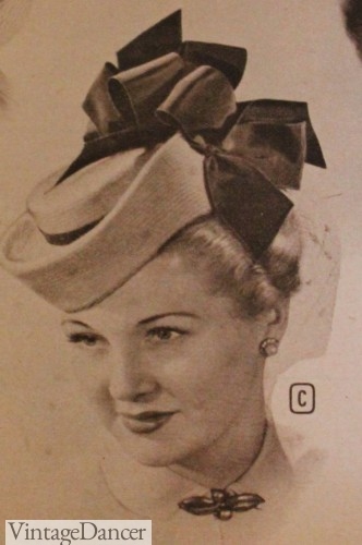 1940s toque hat