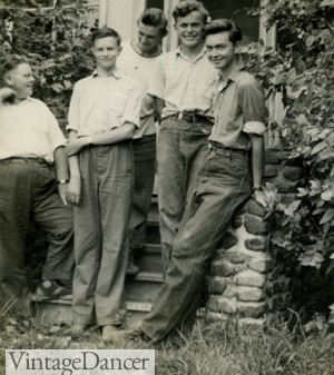 1940s jeans boys teenagers