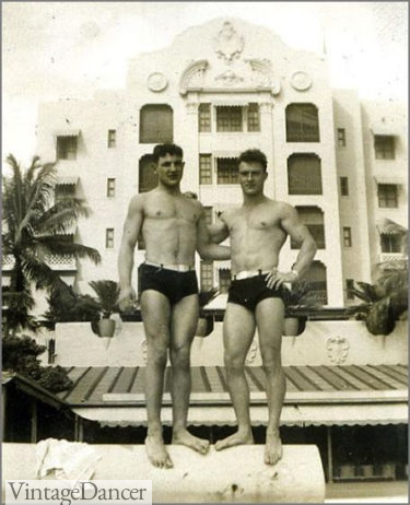 1940s men's swim trunks