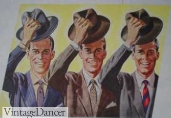 mens 1940s fedora hats