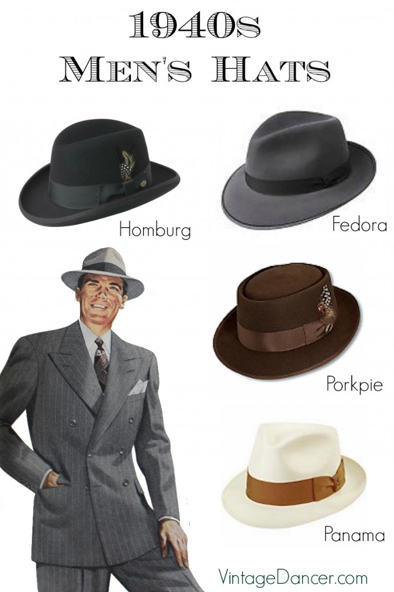 1940s Mens Hats Vintage Styles History Buying Guide