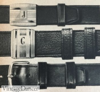 1940s military buckle men's belts