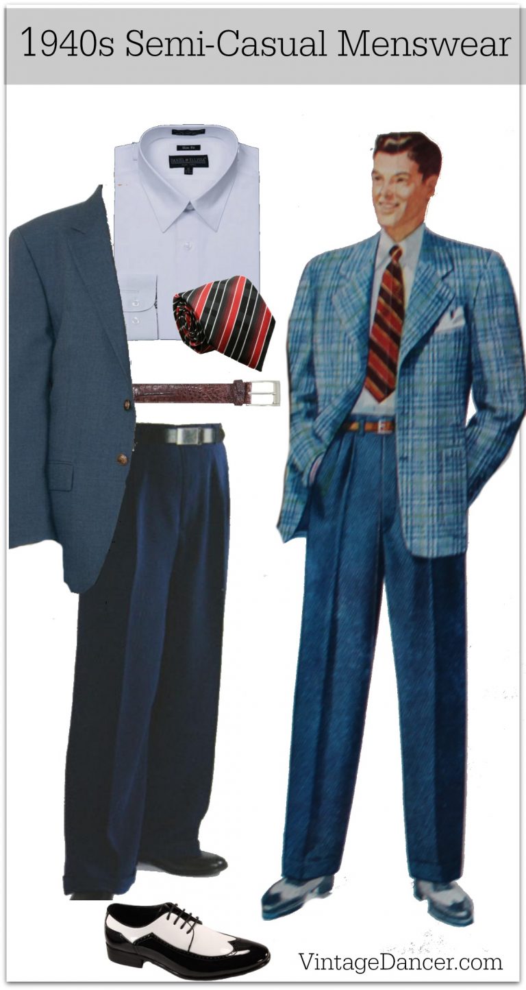 1940s Men's Outfit & Costume Ideas