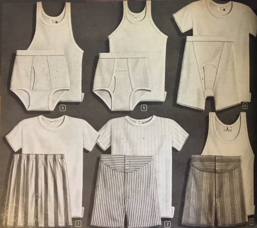 1940s Men’s Underwear: Briefs, Boxers, Unions, & Socks