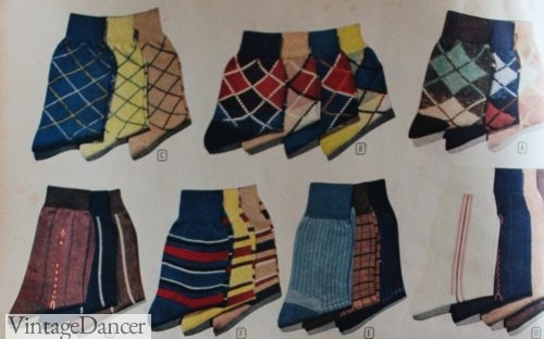 1940s men's dress socks