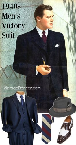 Early 1940s simple men's Victory suit look