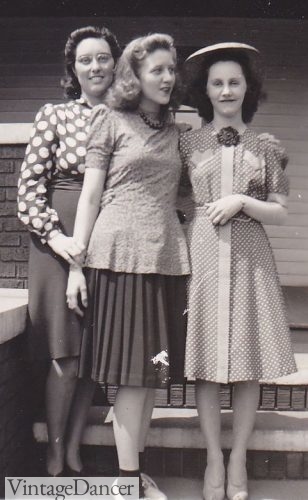 1940s woman in socks