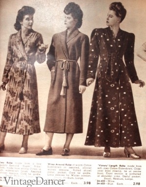 1940s Winter Weight Robes