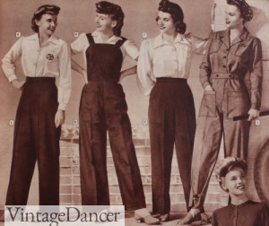 1940s Work wear and sport wear