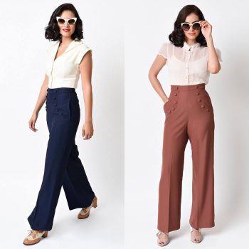 1940s Wide leg pants are fun to dance in