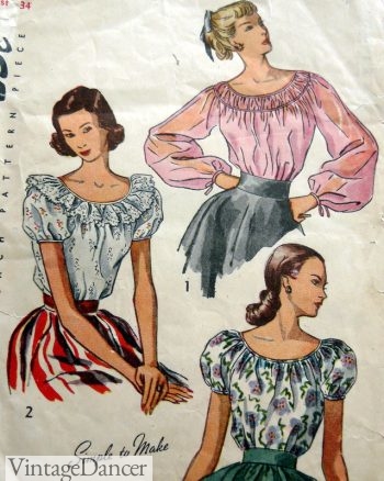 peasant style tops