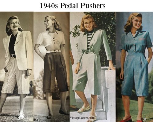 1940s Pedal Pushers Shorts or Pants at VintageDancer