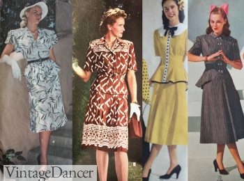 15 Classic Vintage 1940s Dress Styles