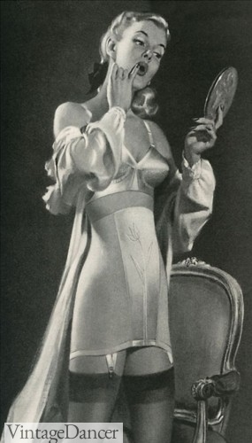 1940s girdle lingerie corset waist trainer tummy control