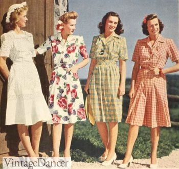 1940s summer day dresses