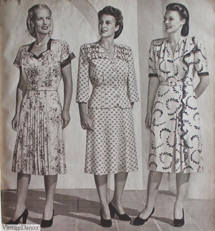 plus size 1940s fashion