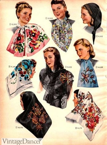 1940s scarves