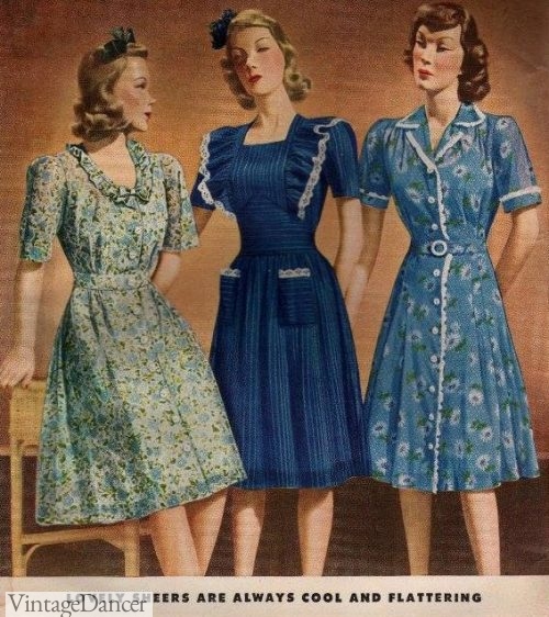 1940s semi- sheer dresses