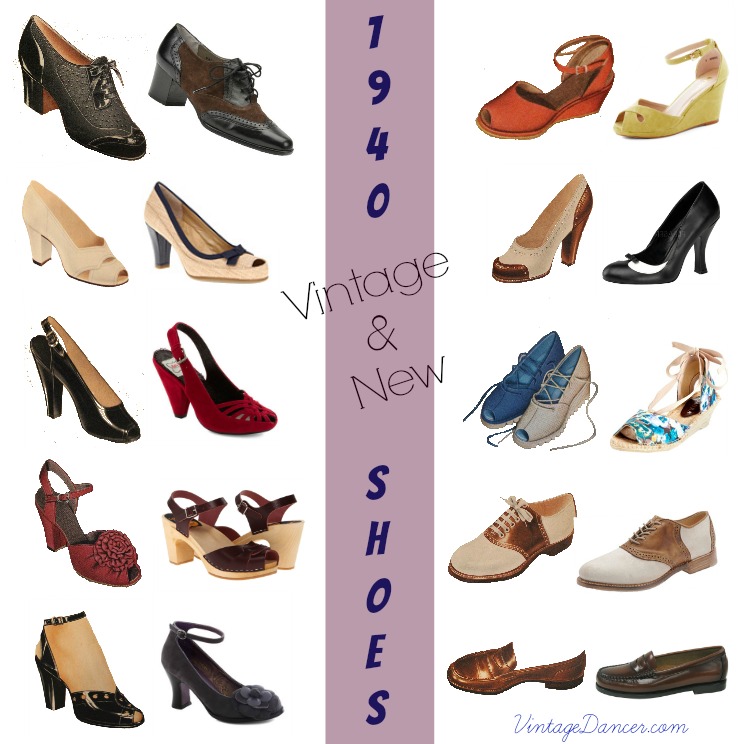 1940s Shoes Styles for Women History