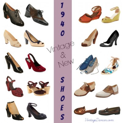 1940s Shoes Styles and History. Shop 1940s shoes at VintageDancer.com