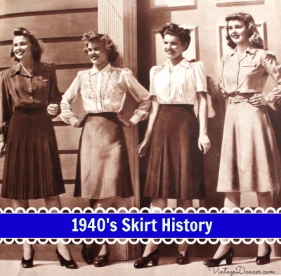 1940s skirt history