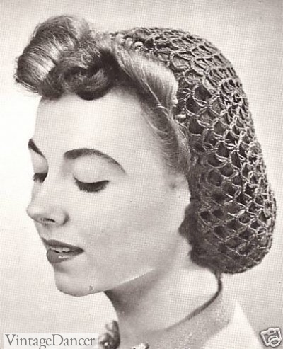 1940s snood hair accessory hair net