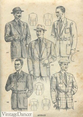 1940s men's sporty bush jackets