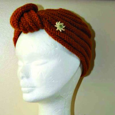 1940s turban hat knit